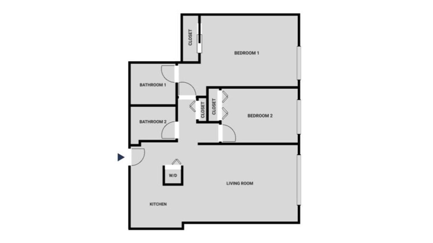 Apartment Midtown West 2br W Doorman Gym Wd Nr Times Sq Nyc-1068 New York
